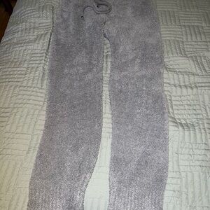 POL Sherpa Gray Cozy Track Pants Size S